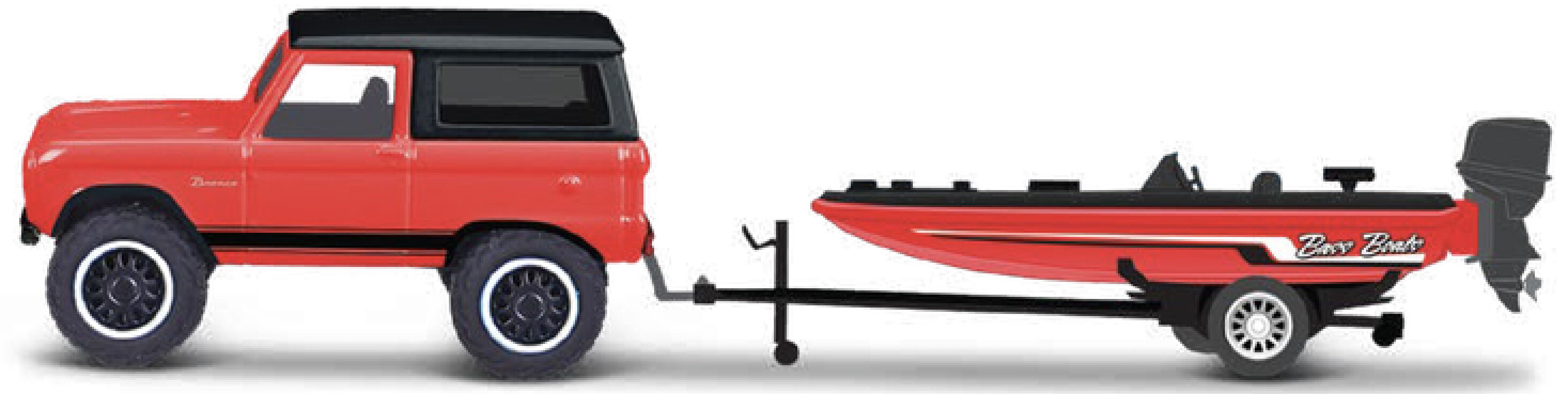 Ford BRONCO 1966 + TRAILER + BASS BOAT