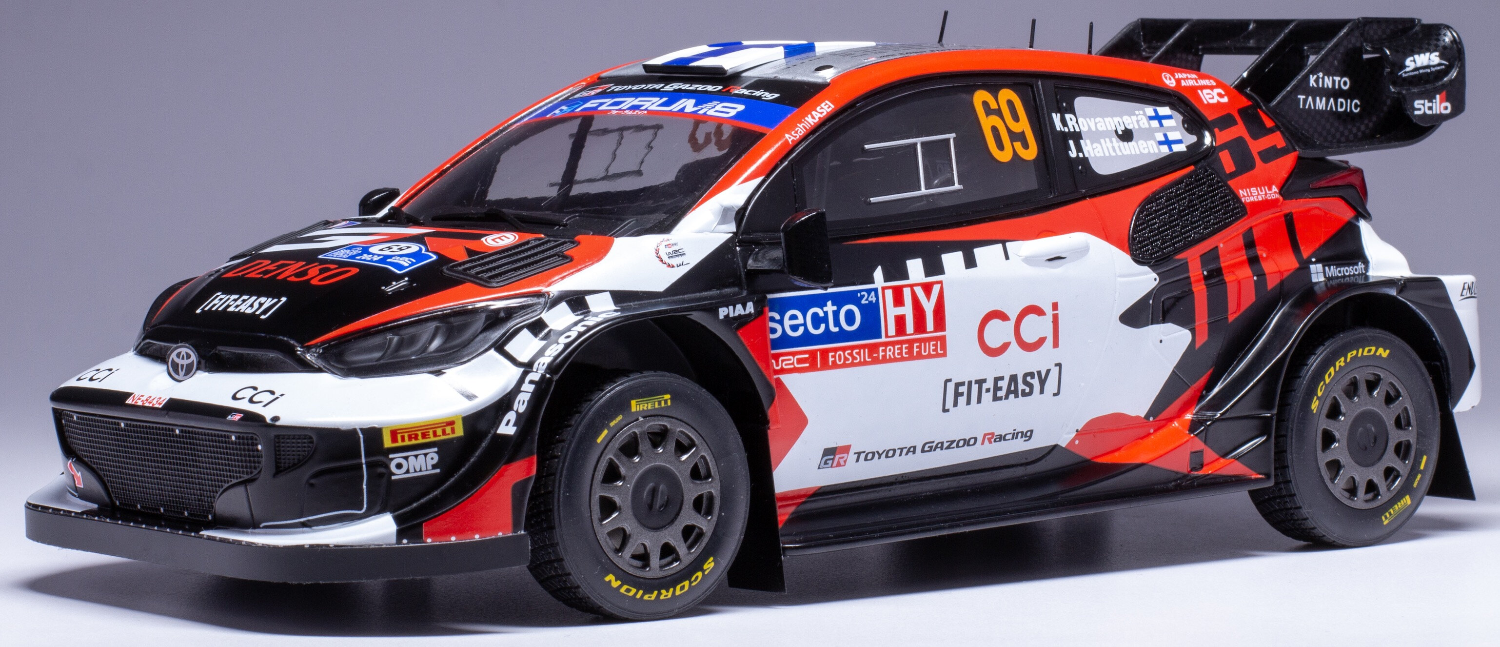 Toyota GR YARIS RALLY1 HYBRID #69 ROVANPERA/HALTTUNEN RALLY FINLAND 2024