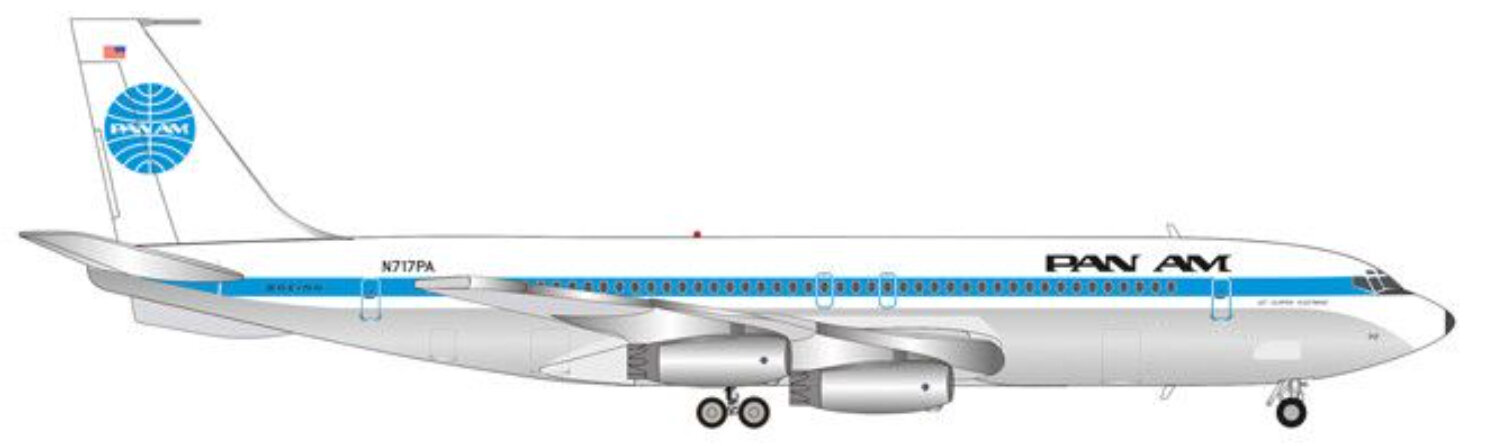 Boeing 707-320 Pan Am Jet Clipper Fleetwing