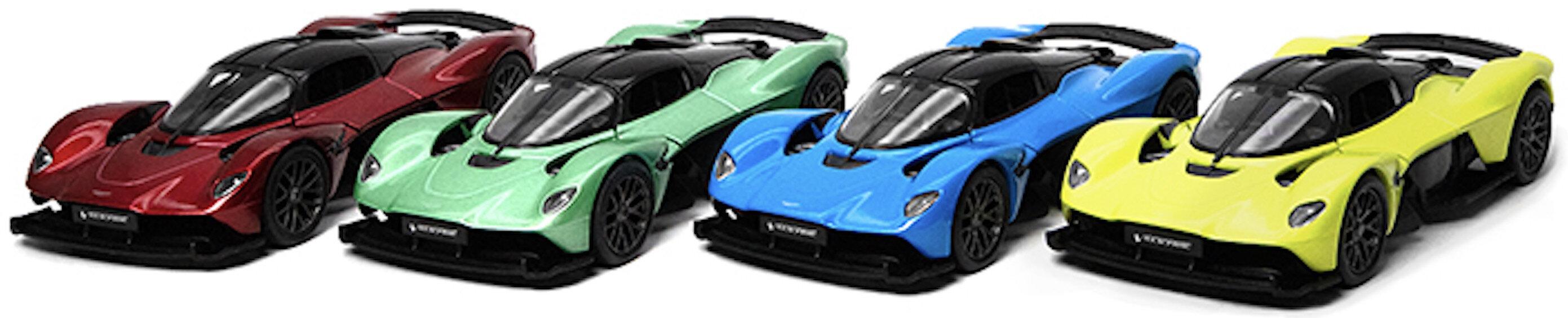 Aston Martin VALKYRIE - 12st. in tray 4 colors SET