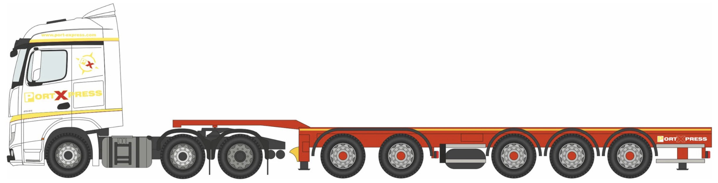 Mercedes Benz ACTROS SSC D-TEC COMBITRAILER PORT EXPRESS