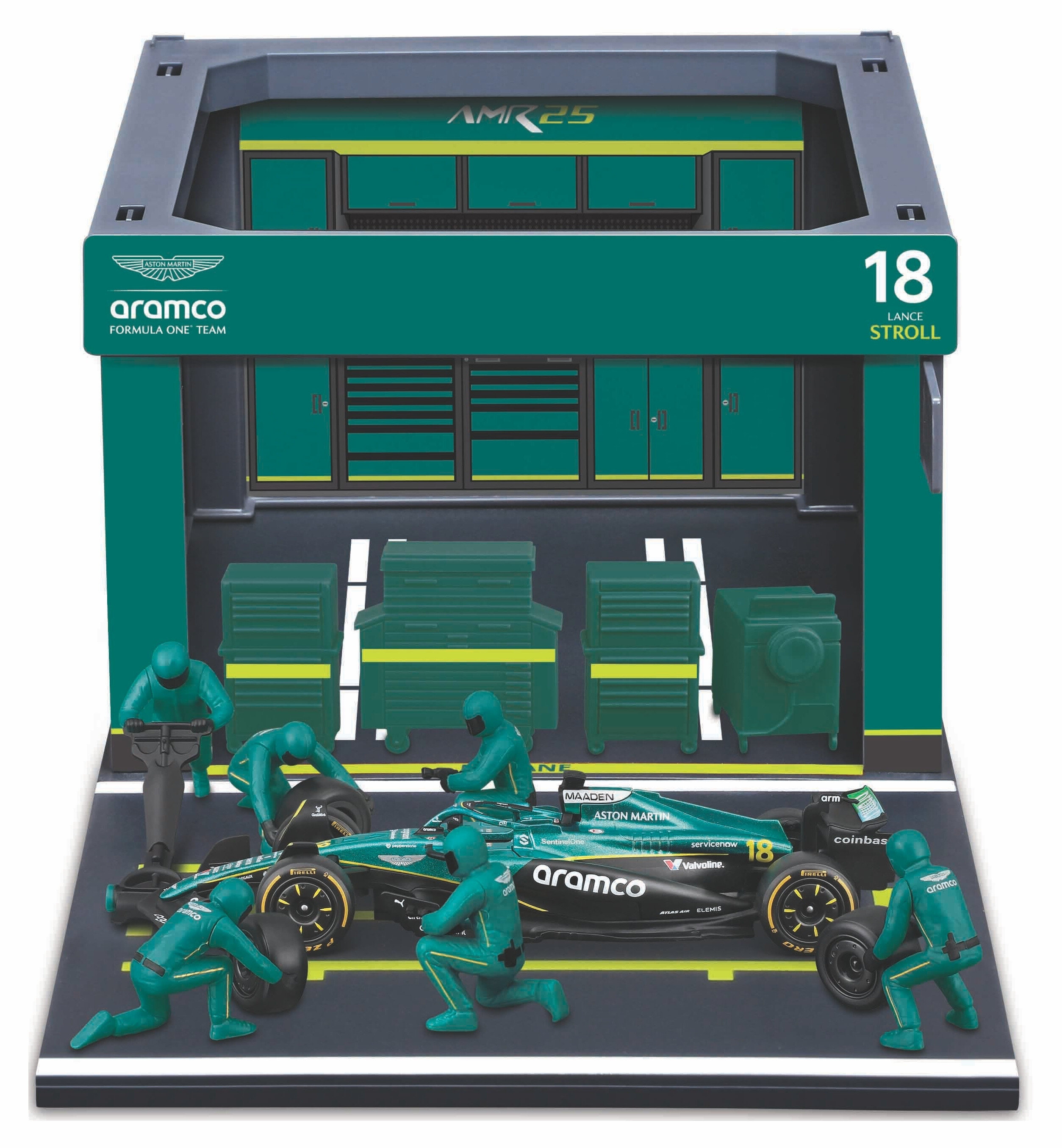 Aston Martin AMR25  #18 Lance Stroll 2025  - PIT PASS SET