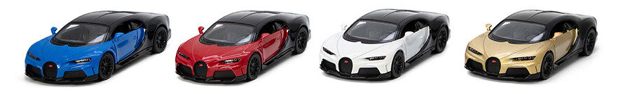 Bugatti Chiron Supersport  12st. in tray 4 colors