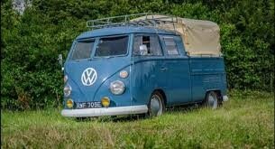 VW T1 PICK UP met huif en imperial