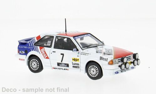 Ford Escort MK III RS Turbo, Haspengouw rally, #7, S.Andervang/A.Schoonenwolf
