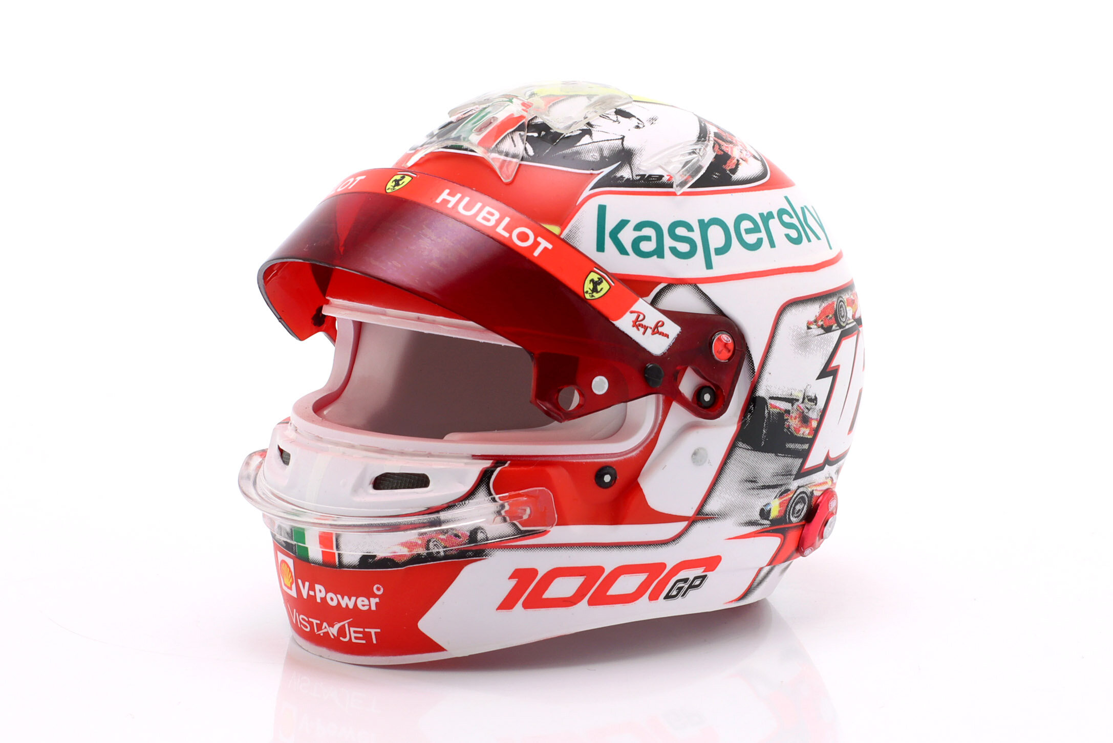 Charles Leclerc #16 1000th Ferrari GP Tuscany GP Formula 1 2020 helmet 1:5
