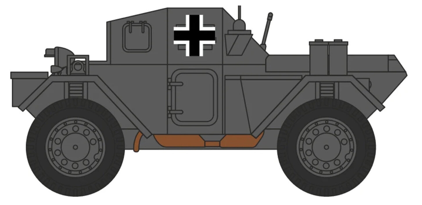 Daimler Dingo, Wehrmacht (Captured) France