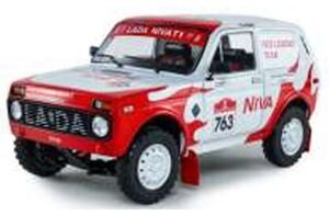 Lada Niva white #763 M. Jacober/S. Miljic Dakar Classic