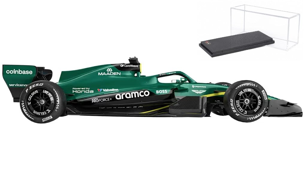 Aston Martin F1 AMR 26 2026 - #14 Fernando Alonso - Hard case + helmet