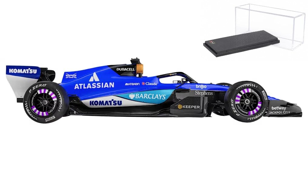 Williams F1 FW48 2026 - #23 Alexander Albon - Hard case + helmet