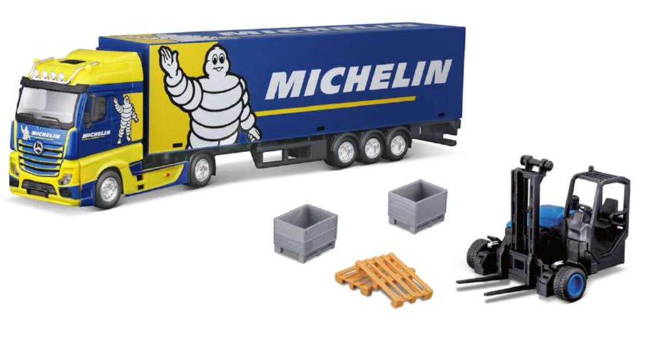 Mercedes Benz ACTROS HAULER - TRAILER + FORKLIFT "MICHELIN"