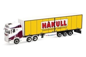 Scania CR 20 HD 6x4 koffer oplegger Hakull