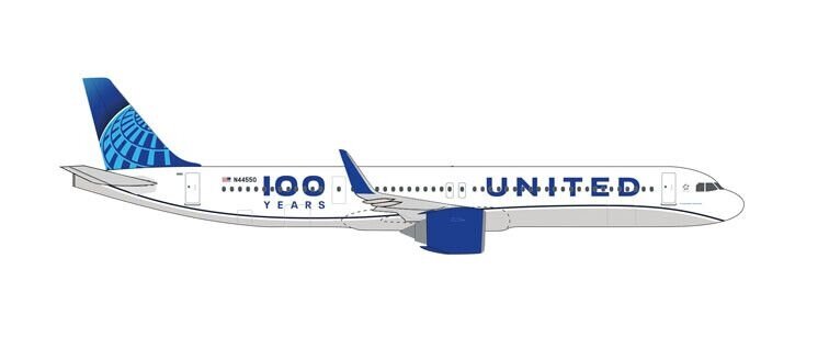 Airbus A321neo United Airlines 100 Years