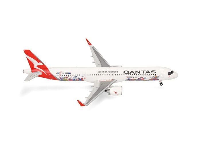 Airbus A321XLR Qantas Great Barrier Reef livery Coral Sea