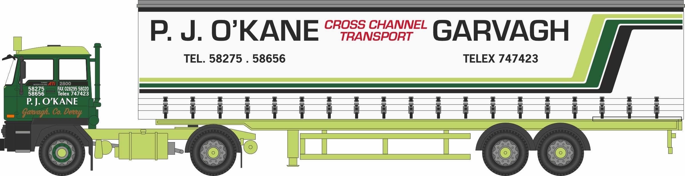 DAF 2800 Short Curtainside P. J. O Kane