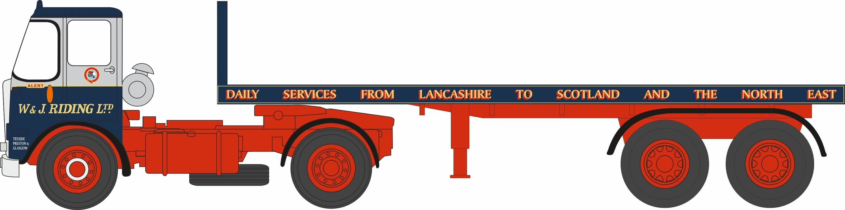 Atkinson Borderer Flatbed Trailer W & J Riding Ltd