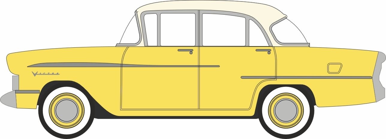 Vauxhall Victor F Series Mk1 Harvest Yellow/Dover White