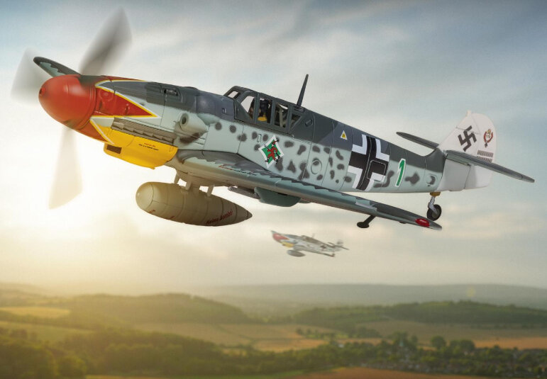 Messerschmitt Bf109G-6, Major Hermann Graf, Jagdges 50, Wiesbaden/Erbenheim, Germany, Autumn 1943