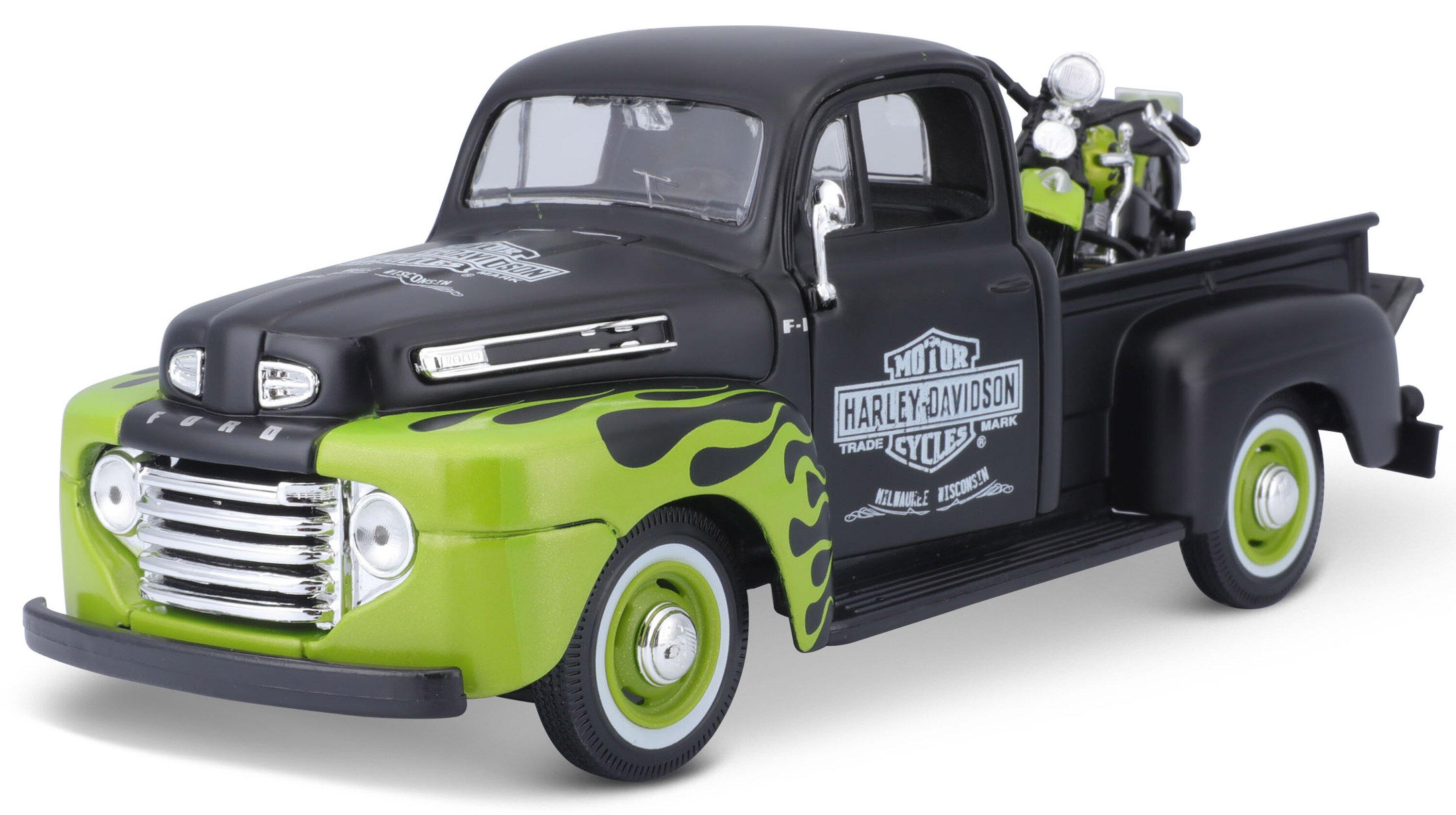 FORD F-1 PICK UP 1948 + FL PANHEAD 1948 'HARLEY-DAVIDSON'
