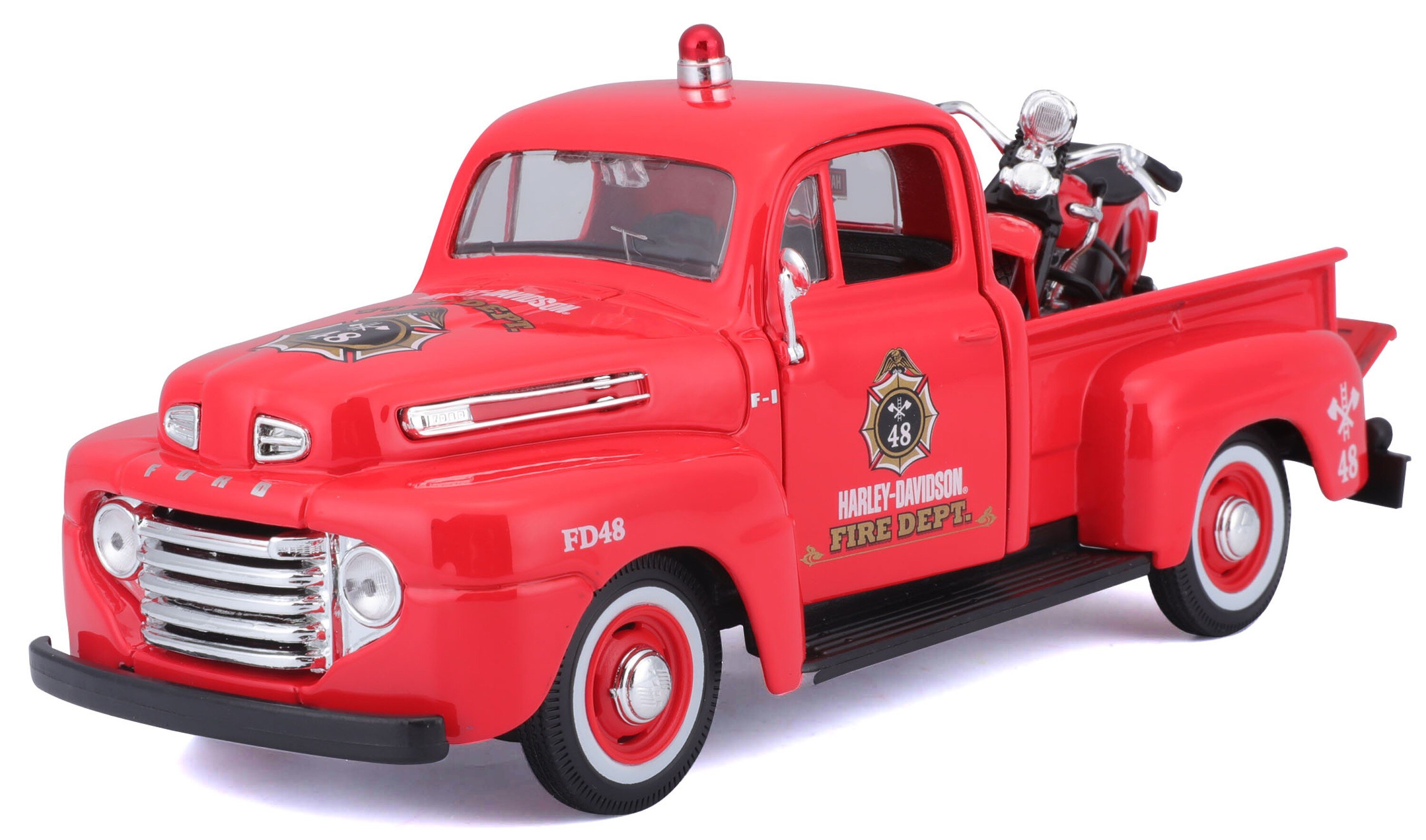 FORD F-1 PICK UP 1948 + EL KNUCKLEHEAD 1936 'HARLEY DAVIDSON'