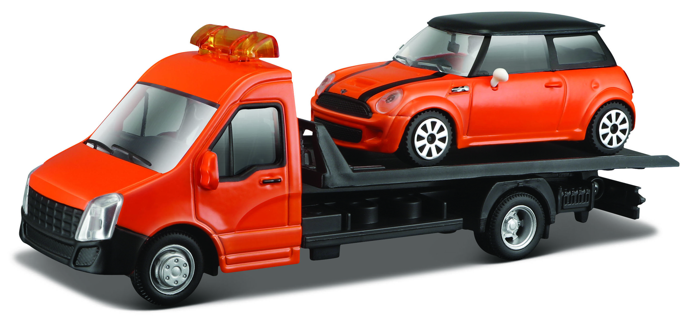 MINI COOPER S + FLATBED TRANSPORTER
