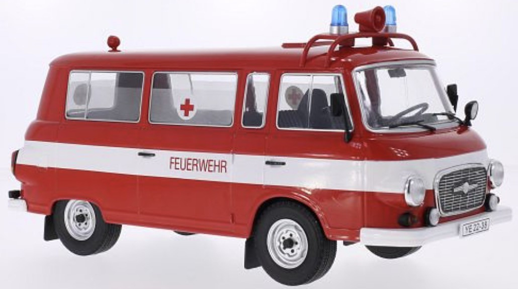 BARKAS B 1000 KLEINBUS FEUERWEHR AMBULANCE 1965