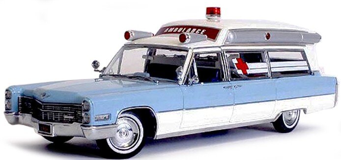 CADILLAC S&S 48 HIGH TOP AMBULANCE 'PRECISION COLLECTION' 1966