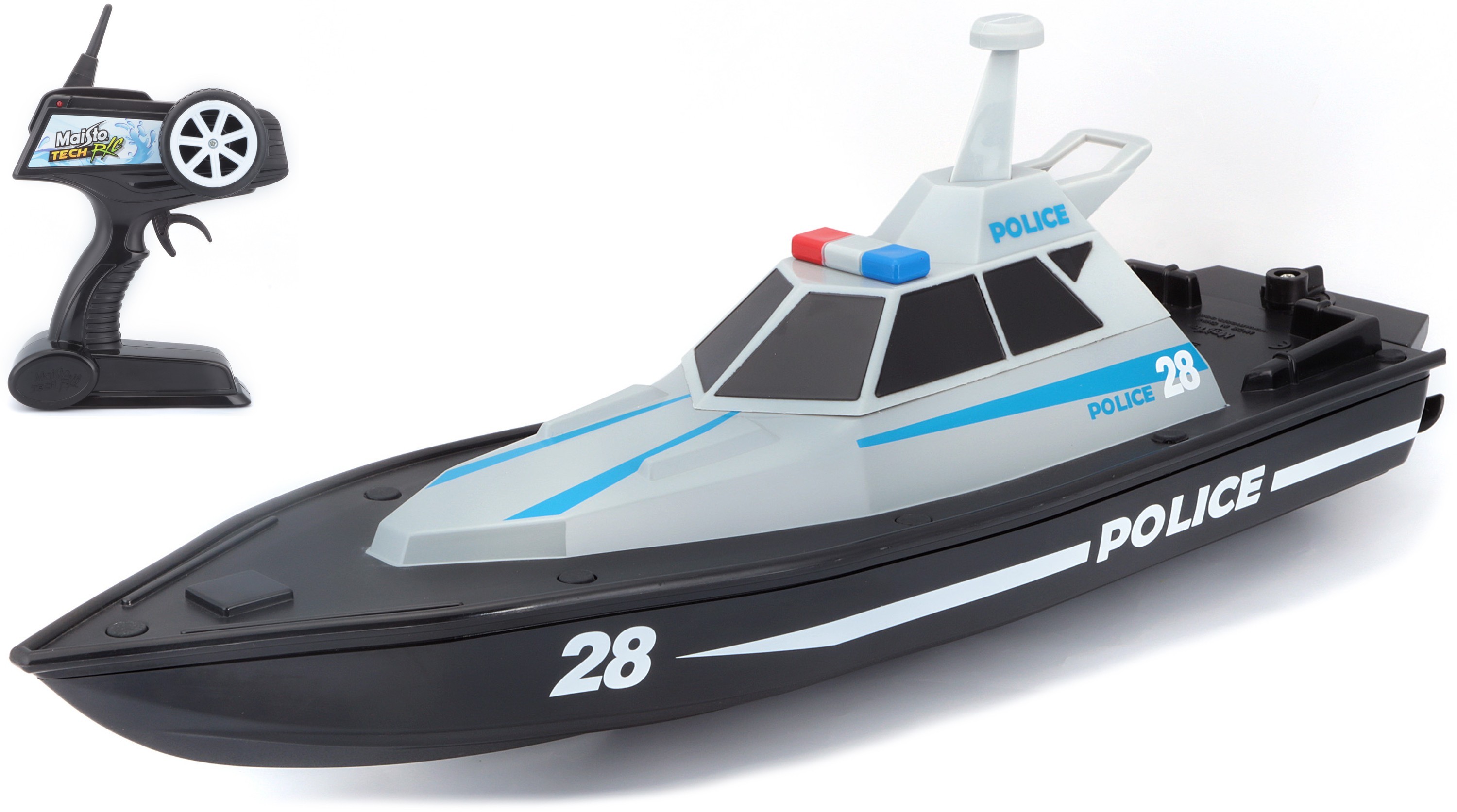 HI-SPEED POLICE BOAT 2.4 GHz RADIO CONTROLE (USB rechargeable)