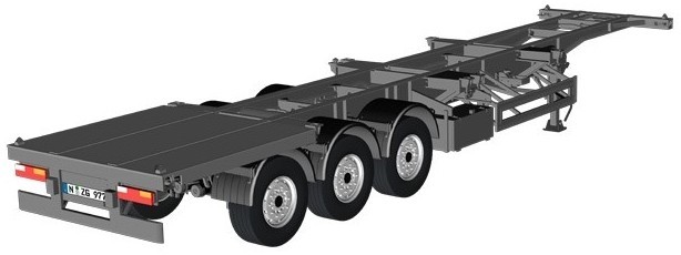 SEMITRAILER EU FOR CONTAINERS