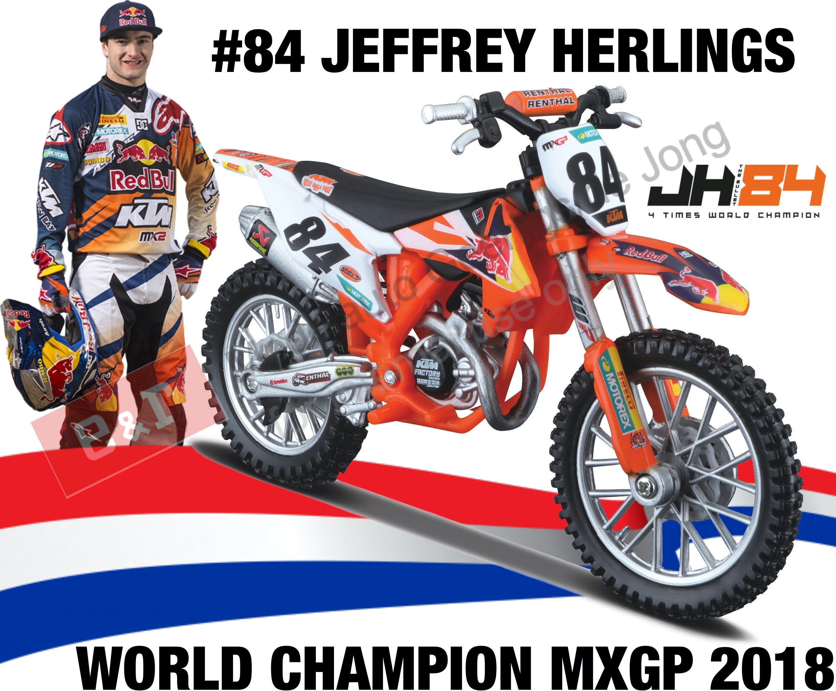 KTM SX 450 2018 2018 #84 JEFFREY HERLINGS   RED BULL KTM SUPERCROSS Wereld Kampioen 2018