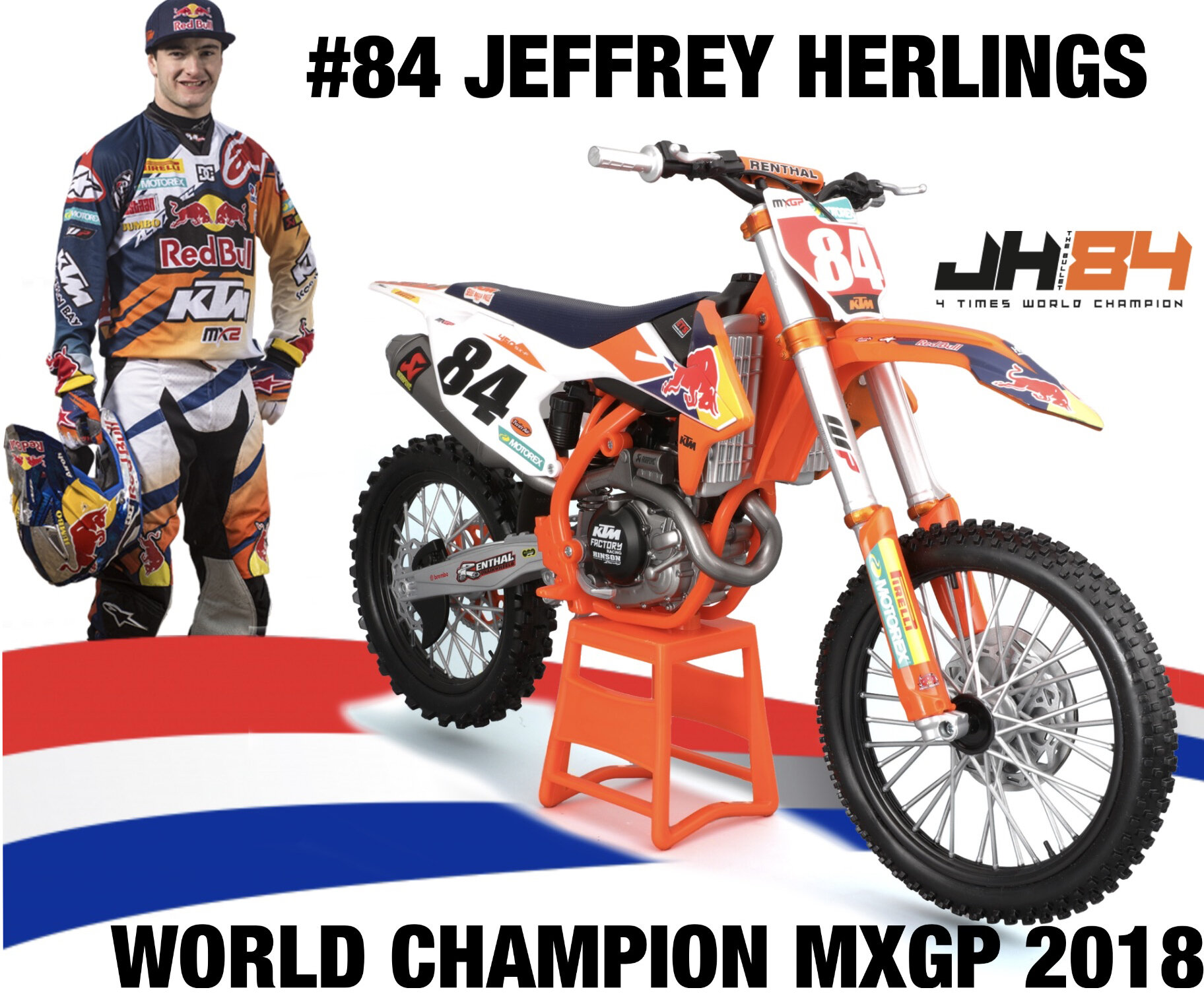 Ktm 450 SX-F #84 JEFFREY HERLINGS  (DUTCH RIDER) RED BULL KTM SUPERCROSS