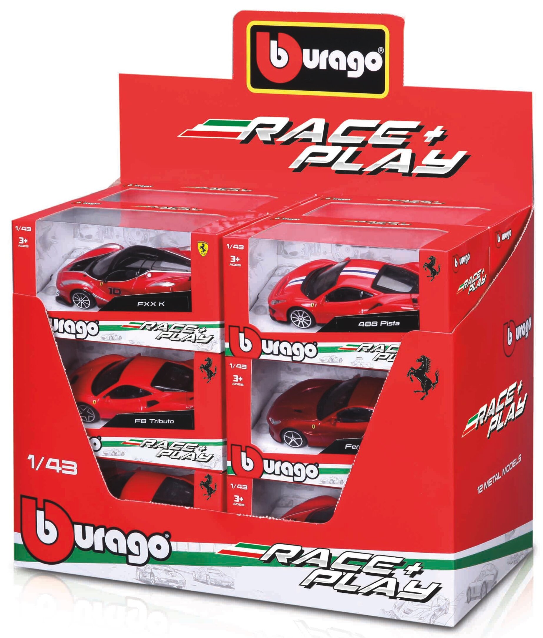 FERRARI 12 ASSORTIMENT - 12 CAR SET
