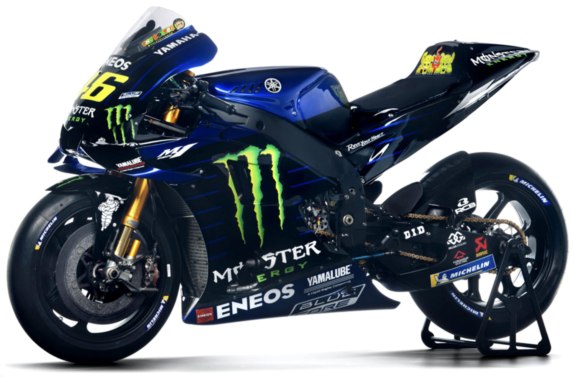 Yamaha YZR-M1 #46 MONSTER ENERGY YAMAHA MOTOGP VALENTINO ROSSI TEST BRNO JULY 2019