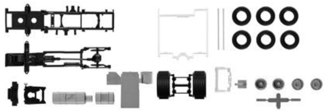 Chassis Scania CS 20 + sideskirts 'KIT'