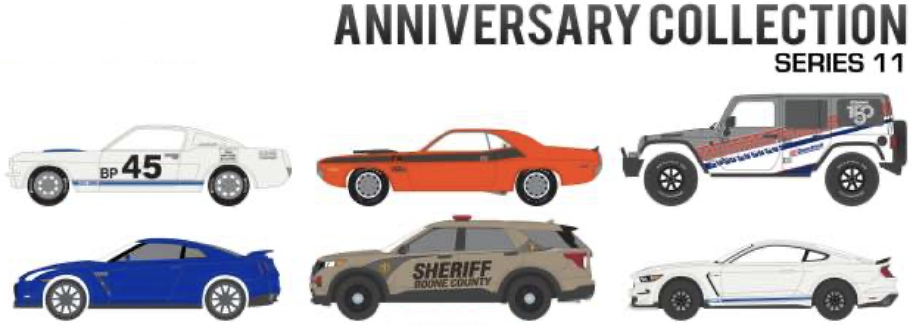 ANNIVERSARY COLLECTION SERIES 11 - 6 CAR SET 
