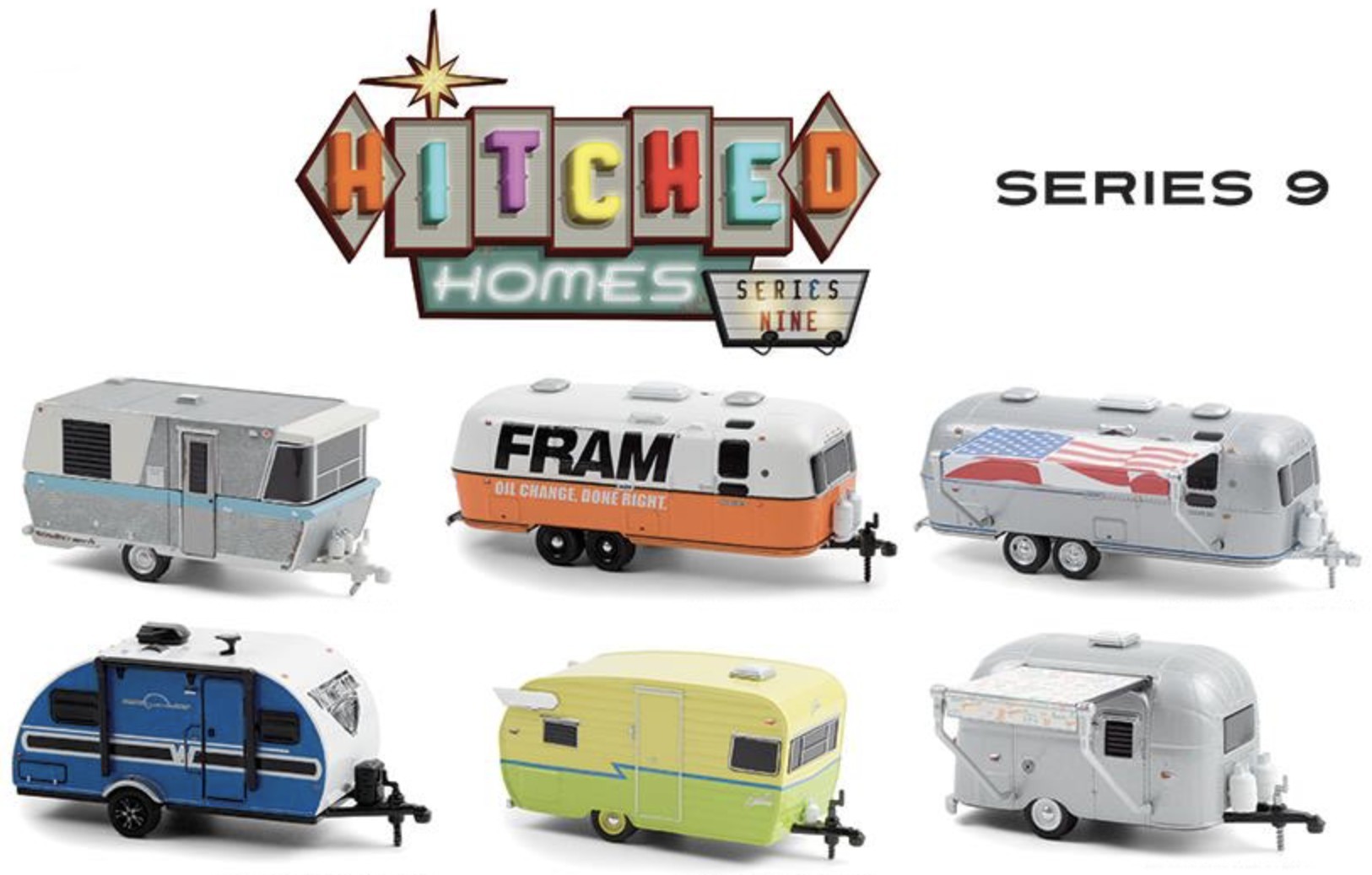 HITCHED HOMES SERIES 9 - 6 CAR SET 