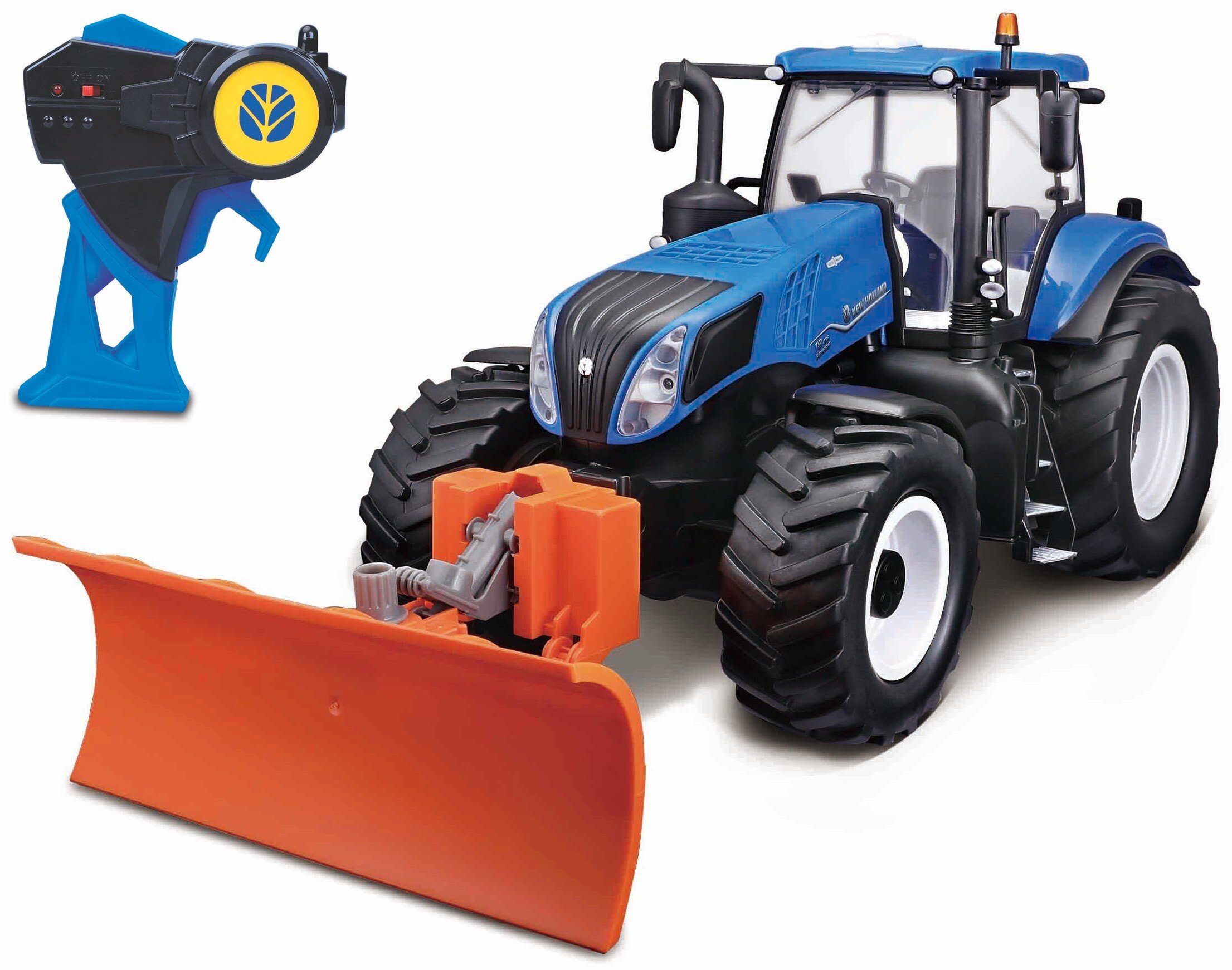 New Holland T8.435 WITH SNOW PLOW 2.4 GHz RADIO CONTROLE (w/o batteries)