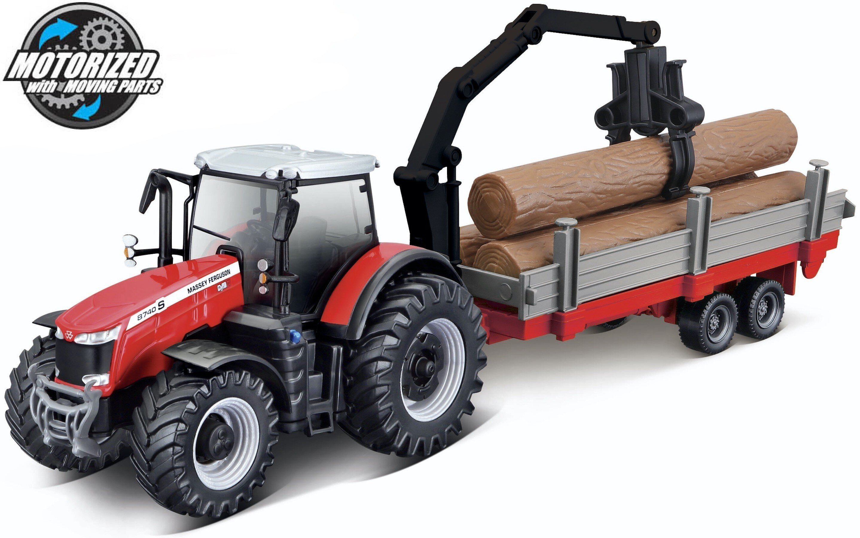 Massey Ferguson 8740S  + TREE FORWARDER