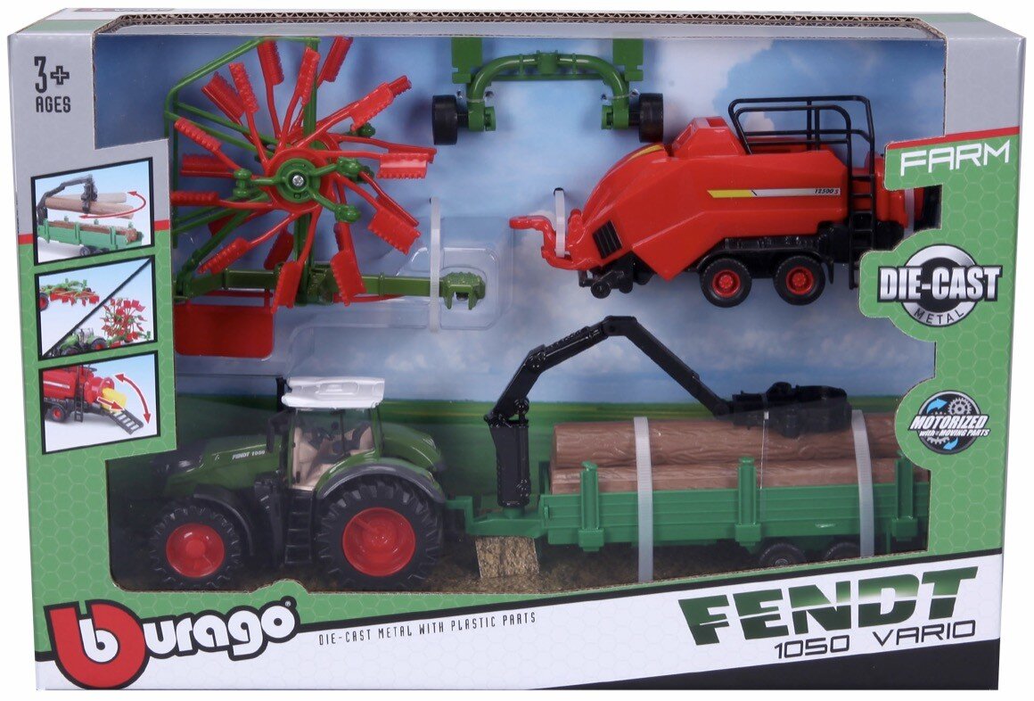 Fendt 1050 VARIO + WHIRL RAKE, BALER LIFTER & TREE FORWARDER - MOTORIZED
