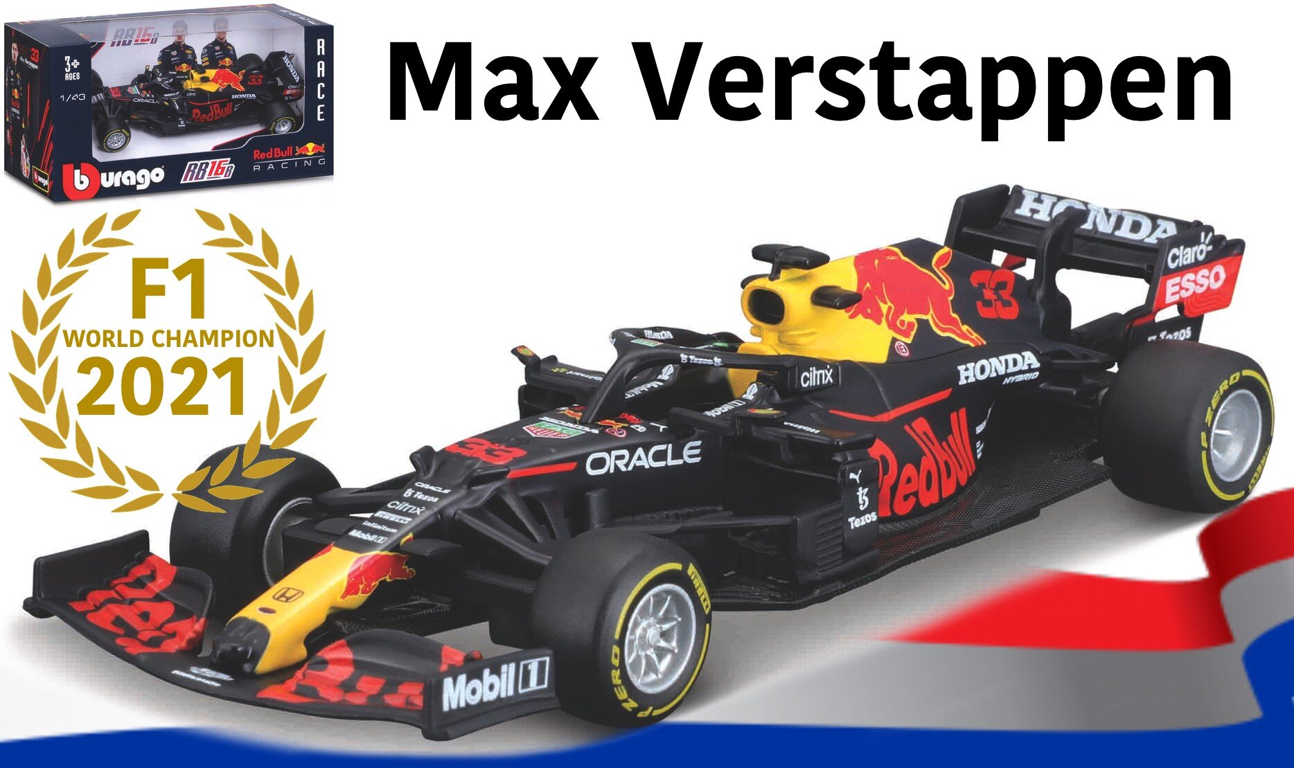 Red Bull RB16B #33 MAX VERSTAPPEN 2021