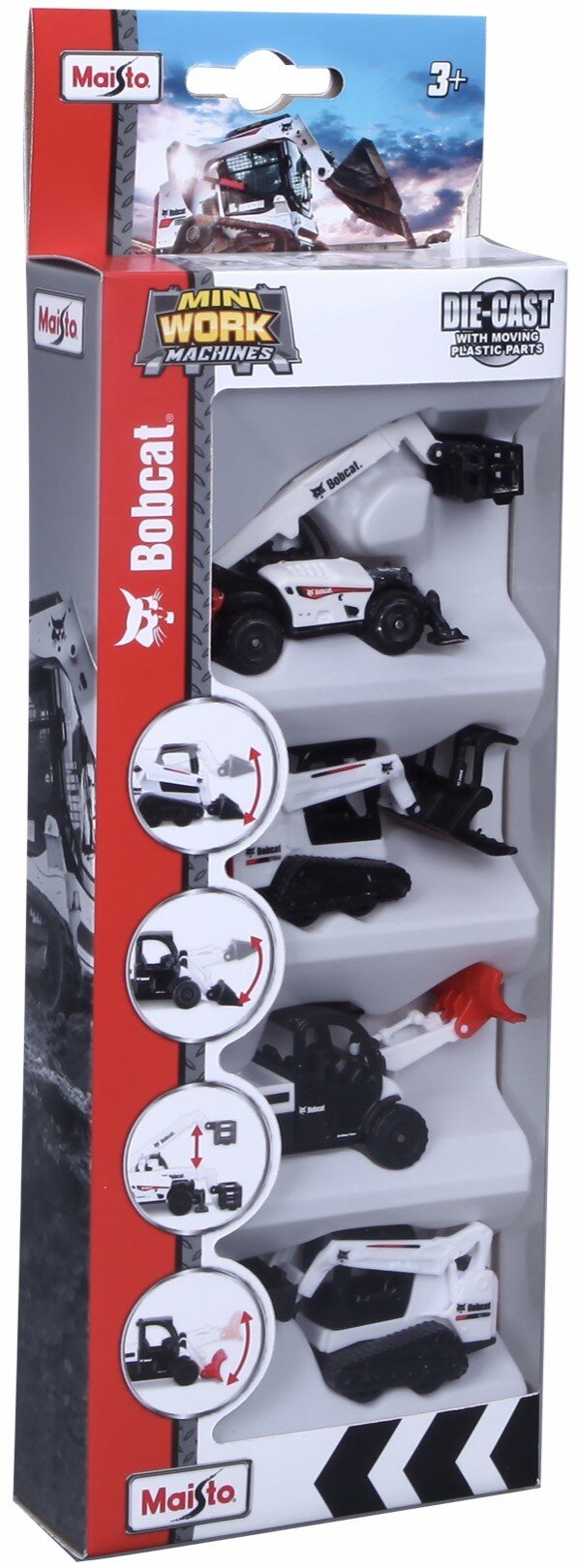 BOBCAT 4 PACK SET - MINI WORK MACHINE