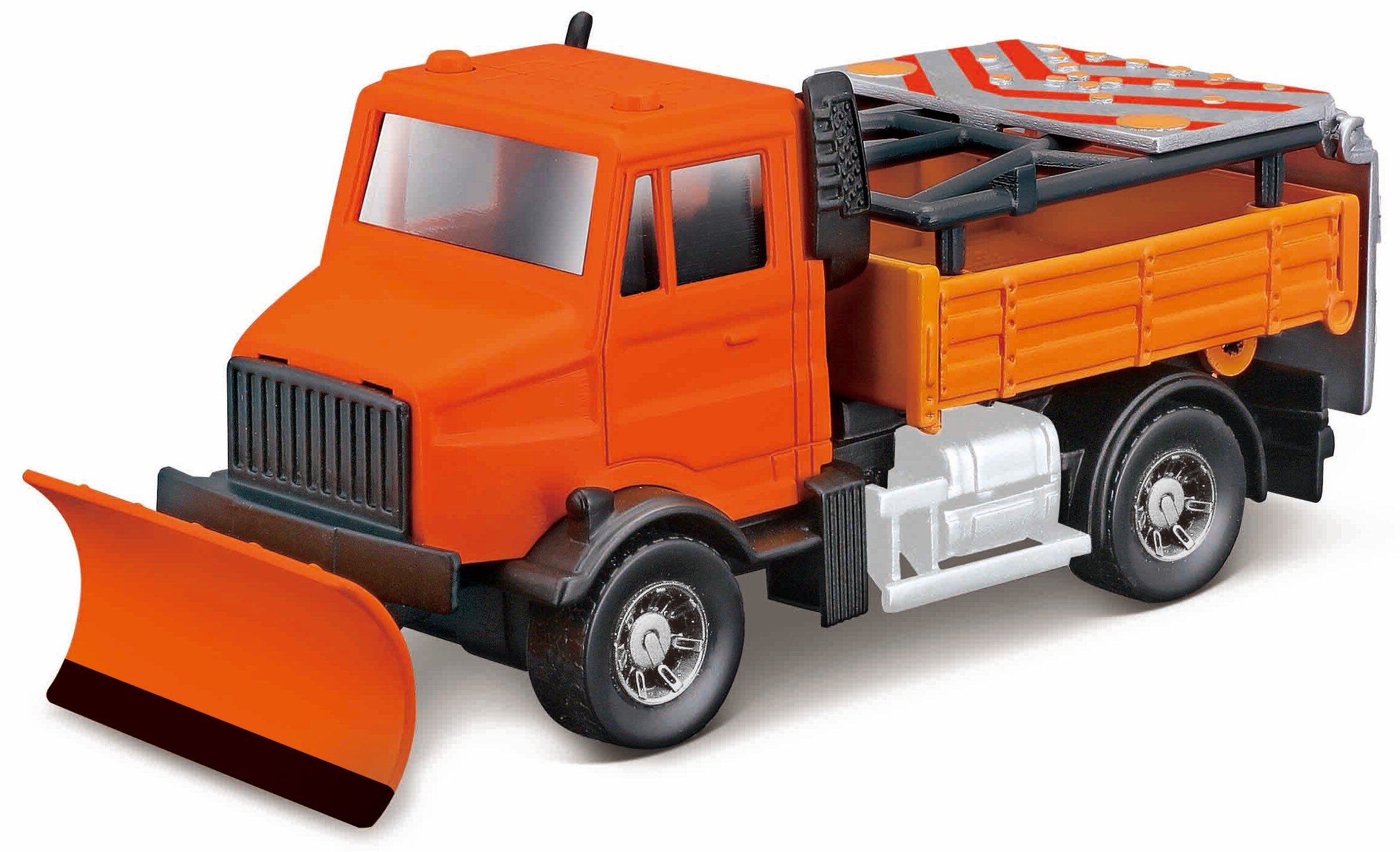 Mercedes Benz UNIMOG ROAD SECURITY TRUCK WITH SIGNAL BOARD AND SNOW PLOUGH - MUNICIPAL VEHICLE