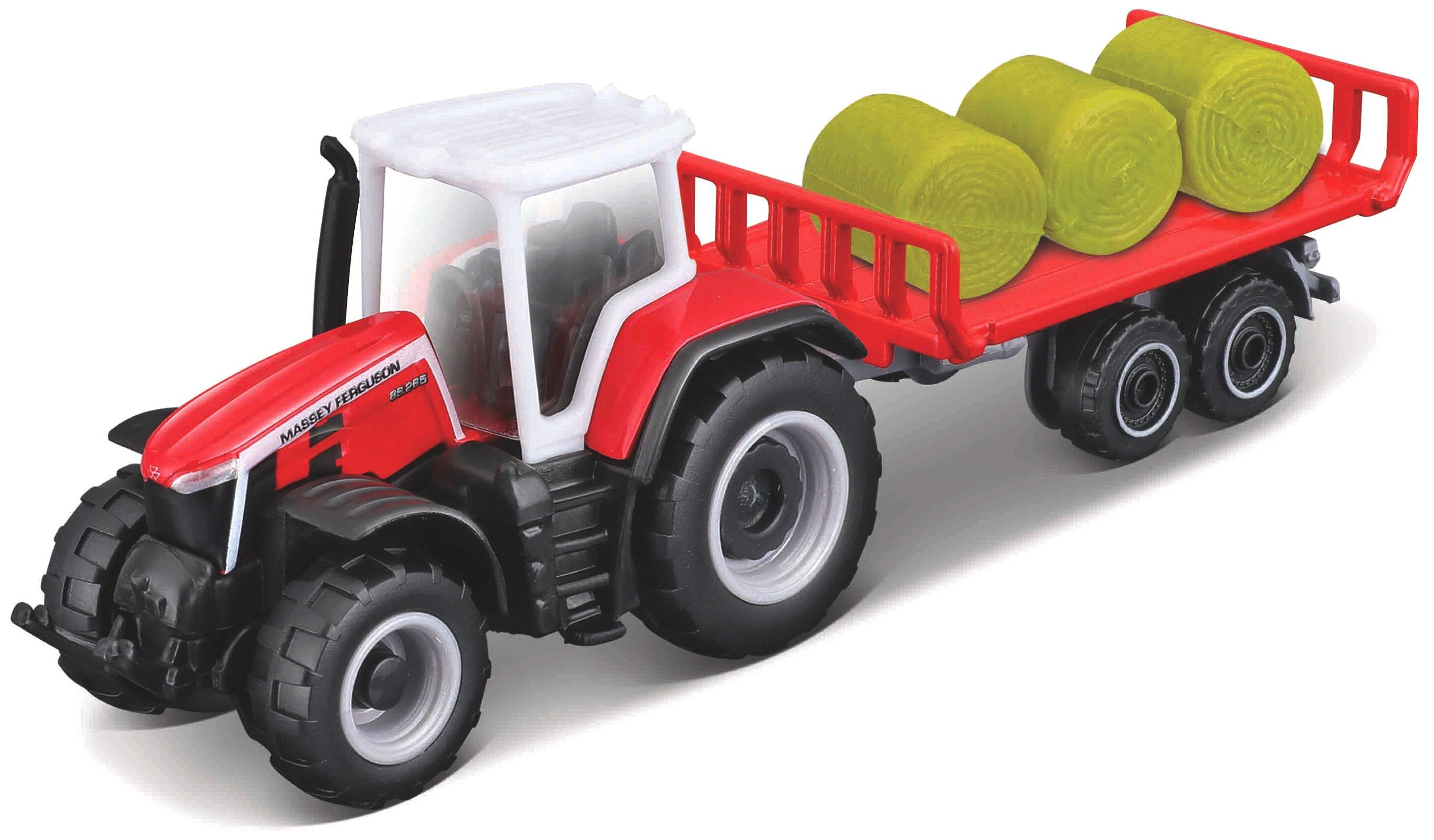 Massey Ferguson 8S.265 TRACTOR WITH BALER TRAILER - MINI WORK MACHINE