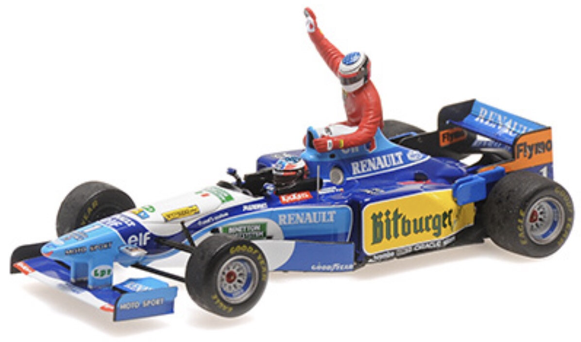 BENETTON RENAULT B195 #1 MICHAEL SCHUMACHER CANADIAN GP 1995 (W/FIGURINE ALESI)