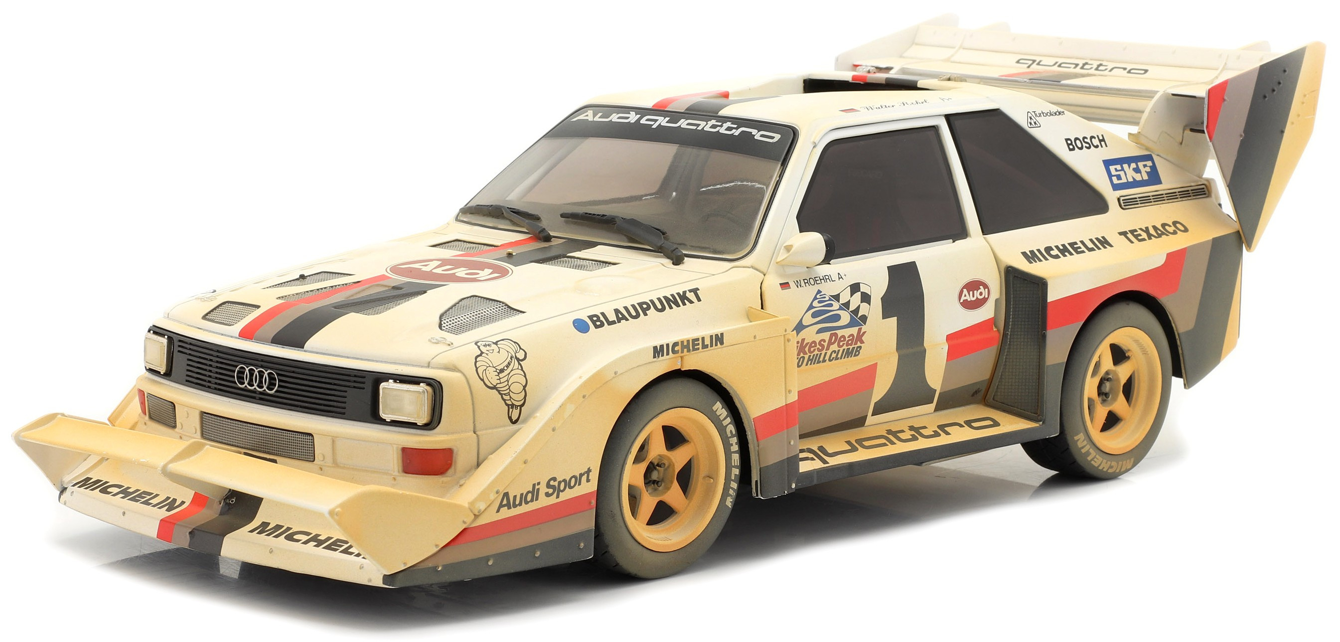 Audi SPORT QUATTRO S1 #1 WALTHER ROEHRL WINNER PIKE PEAK 1987 - DIRT LOOK VERSION