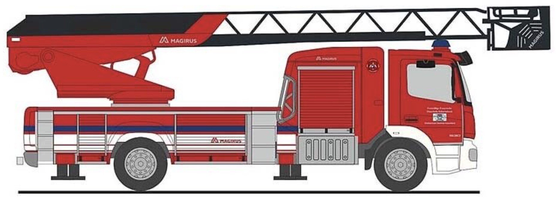 Mercedes Benz ATEGO DLK Feuerwehr Osterholz - Scharmbeck