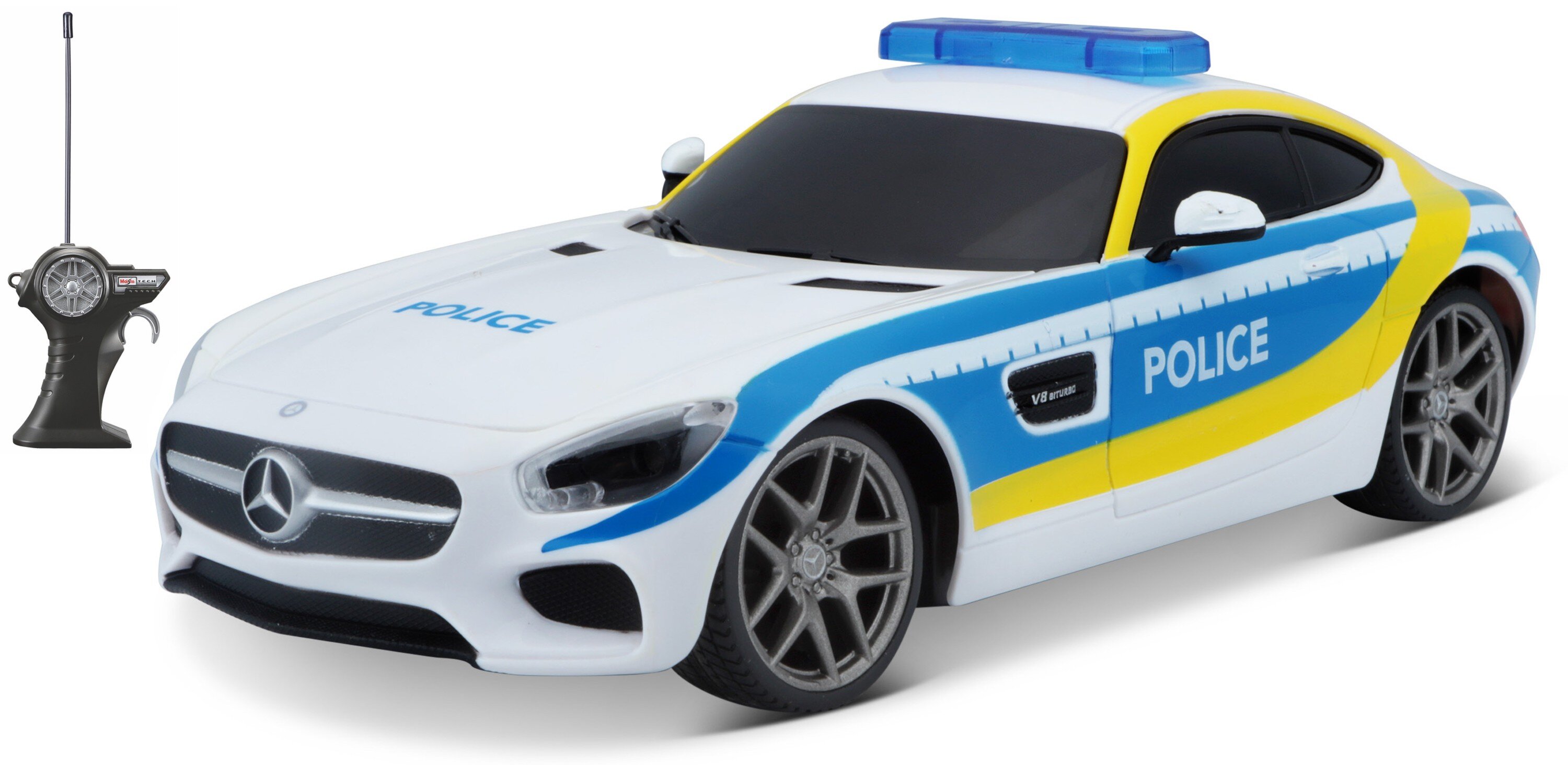 Mercedes Benz AMG GT POLICE 2.4 GHz RADIO CONTROLE (w/o batteries)