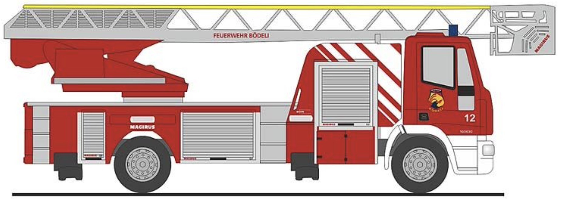 Iveco MAGIRUS DLK Feuerwehr Interlaken/Bödeli