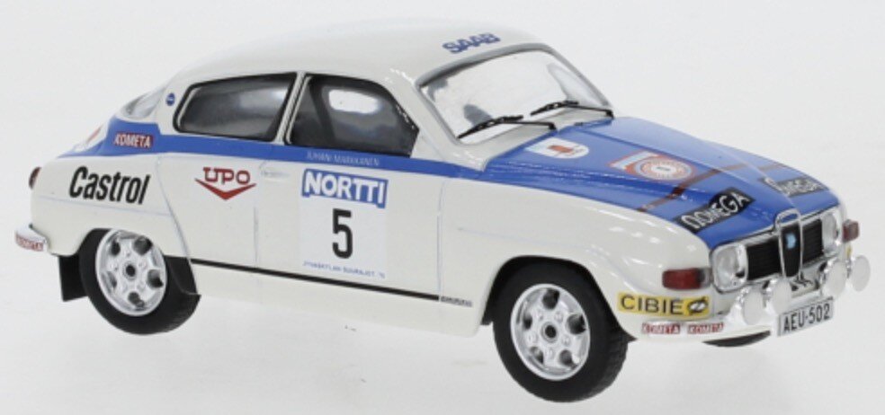 Saab 96 V4 #5 LAMPINEN/MARKKANEN 1000 LAKES RALLY 1976
