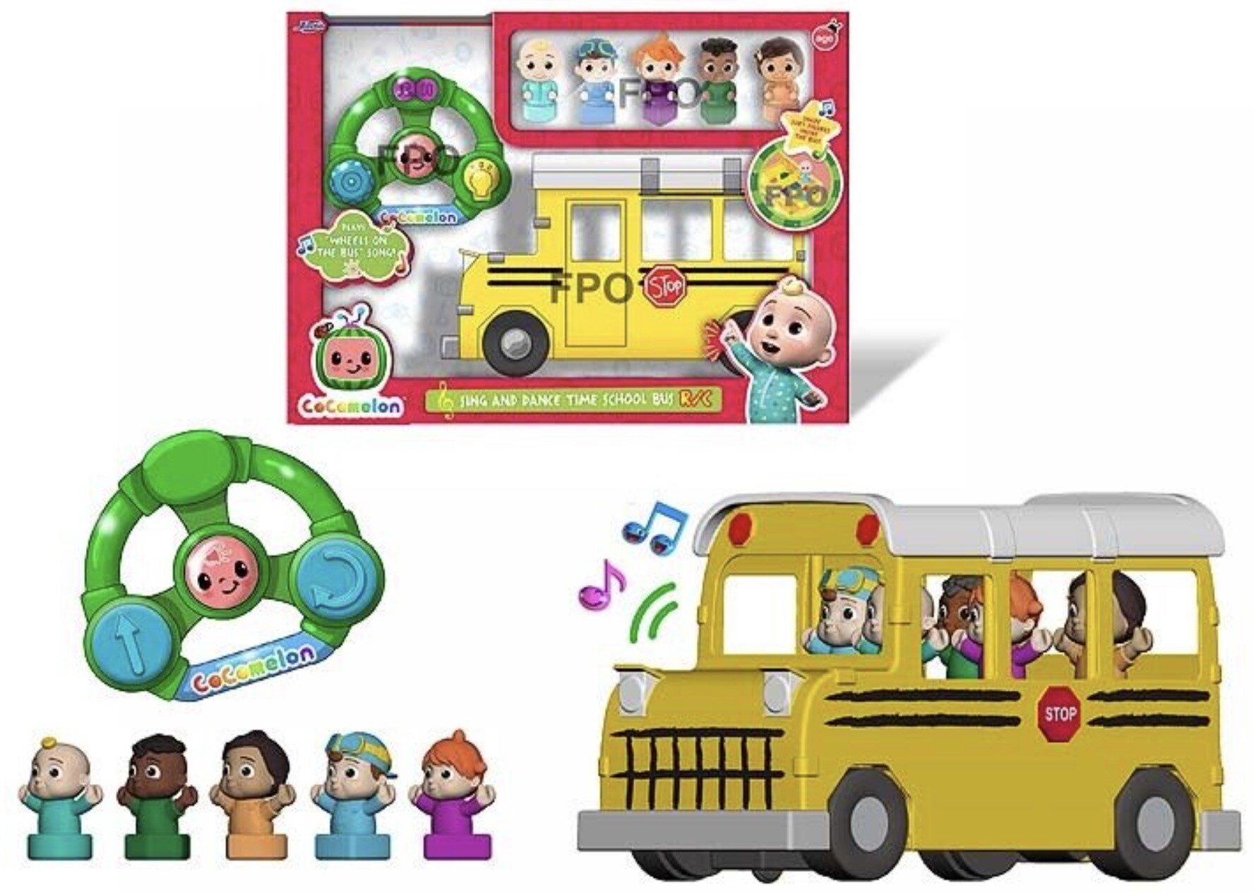 COCOMELON SHAPE SORTER SCHOOL BUS - RADIO CONTROLE